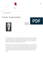 Ted Lesley - Psuedo-Psychometry