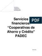 Servicios Financieros: "Cooperativas de Ahorro y Crédito en Chile"