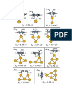 Gold nanoparticle binding energies and lattice constants