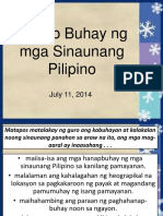 Hanapbuhay NG Mga Sinaunang Pilipino