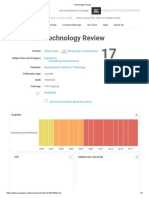Technology Review: Scimago Journal & Country Rank