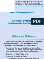 Implementação JPA Sistema Biblioteca