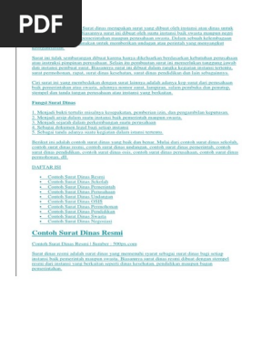 Contoh Surat Dinas Docx