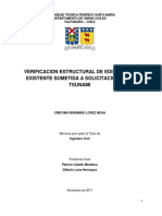 Verificacion Estructural de Edificacion Existente Sometida A Solicitaciones de Tsunami