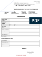 PUP OSS Form - Application For New or Replacement of ID PDF