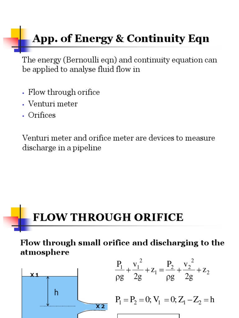 Venturi and Orifice Meter PDF | PDF | Fluid Dynamics | Continuum Mechanics