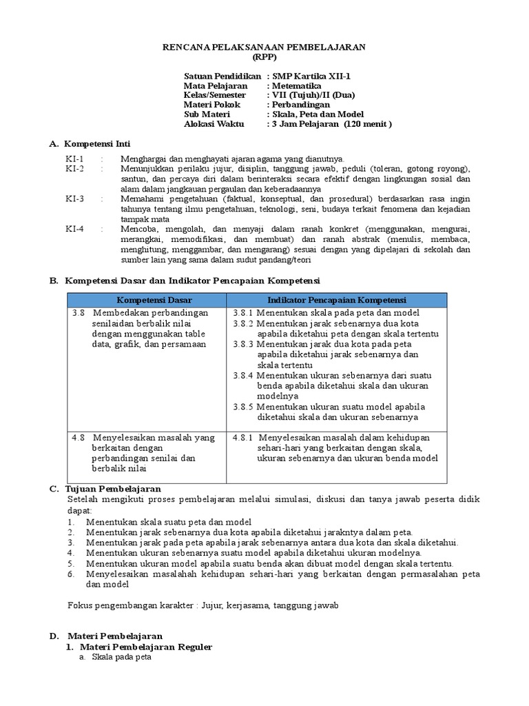 3 Perbandingan Skala Perta Dan Model