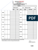 Checklist Pembersihan Tandon