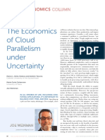 The Economics of Cloud Parallelism Under Uncertainty