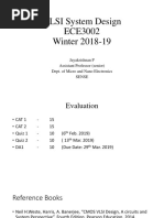 VLSI System Design ECE3002 Winter 2018-19