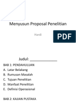 Menyusun Proposal Penelitian