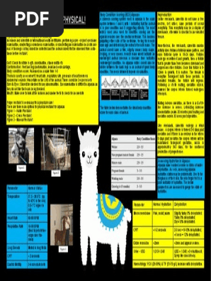 Alpacas Physical Exam Poster