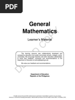 General Mathematics Chapter 3: One-to-One Functions