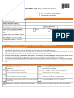 Cancellation / Surrender Form: Non - Investment Linked Product / Investment - Linked Product