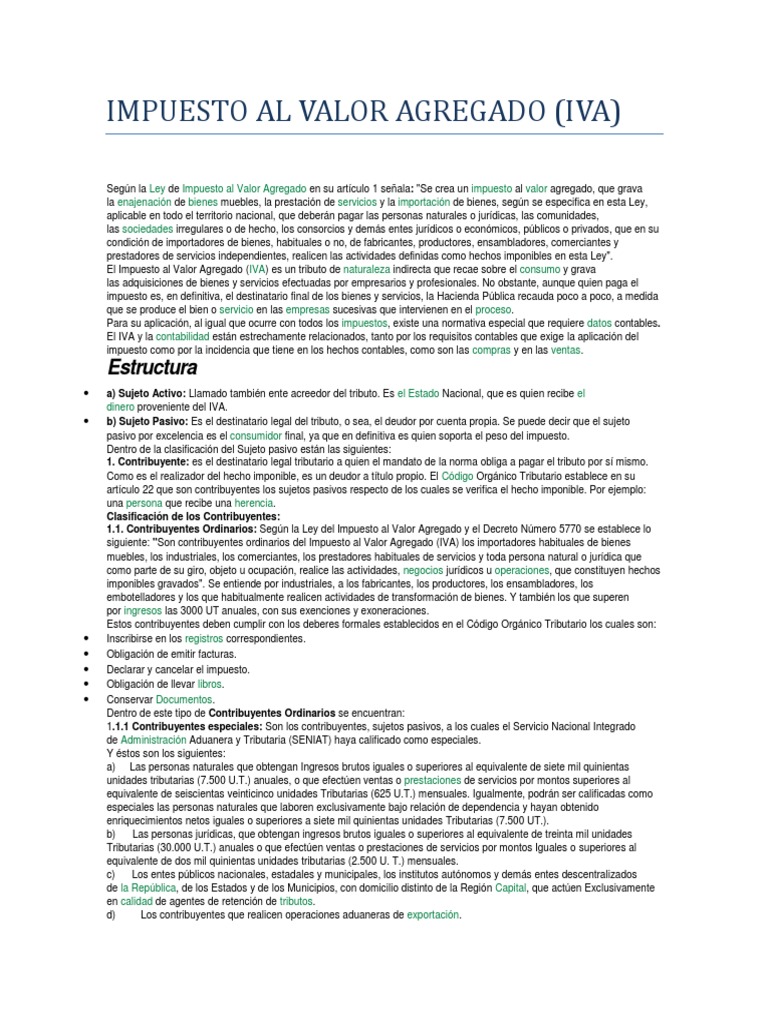 Impuesto al Valor Agregado en Guatemala | PDF | Impuestos | Factura