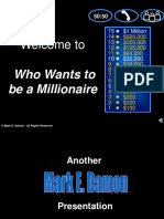 Welcome To: Who Wants To Be A Millionaire