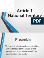 Article 1 National Territory