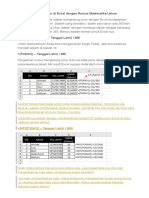 Cara Menghitung Umur Di Excel Dengan Rumus Matematika Umum