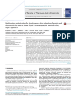 Multivariate optimization of aspirin and simvastatin by RP-HPLC