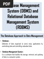 Database and RDBMS