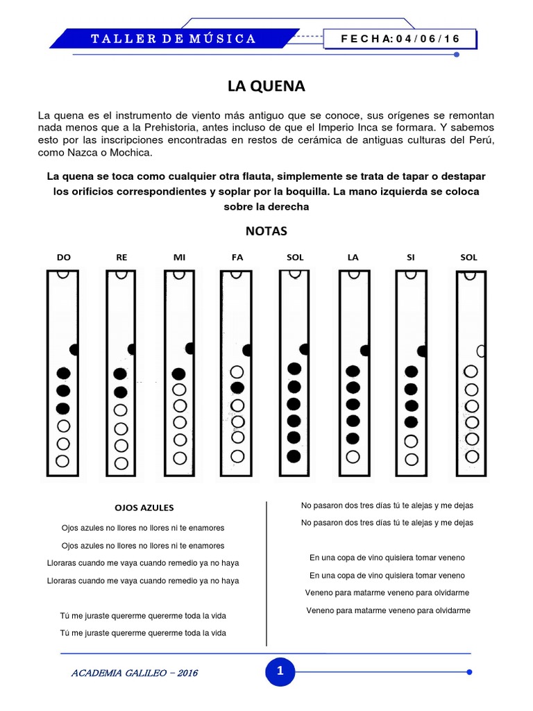 Notas Quena | PDF