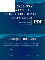 Principios y Garantías Constitucionales Tributarios