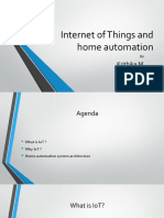 Internet of Things and Home Automation: Krithika M Naveenkumar A Pranesh B