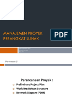 MANAJEMEN PROYEK PERANGKAT LUNAK