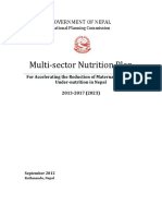 Multi Sector Nutrition Plan