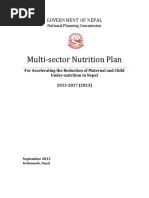 Multi Sector Nutrition Plan