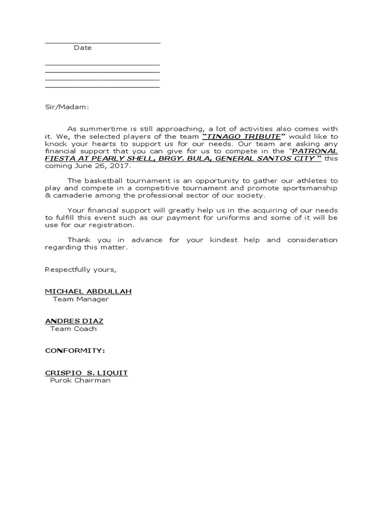 Solicitation Forms-Niel Dayupay | PDF | Games & Activities