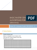 Basic Raster Graphics Algorithms For 2D Drawing: Materi 02 - Komputer Grafik-2018/2019 - 3