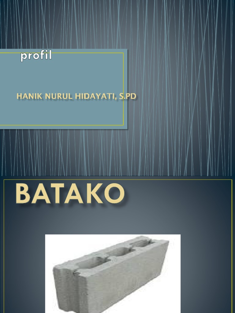 Perbandingan Jenis Batako dan Kegunaannya | PDF
