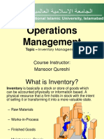 Operations Management: Course Instructor: Mansoor Qureshi