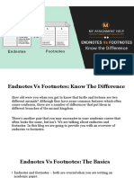 Endnote Vs Footnote