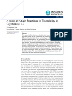 A Note On Chain Reactions in Traceability in Cryptonote 2.0: Research Bulletin Mrl-0001