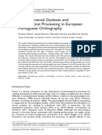 Developmental Dyslexia and Phonological Processing in European Portuguese Orthography