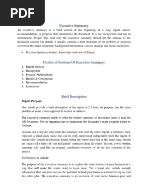 Executive Summary