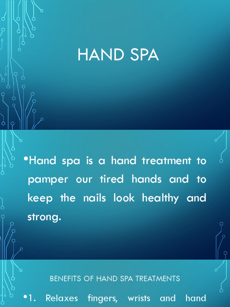 Hand Spa Tools PDF