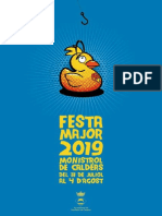 Programa de La Festa Major de Monistrol de Calders