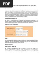 Energy Performance Assessment of Boilers