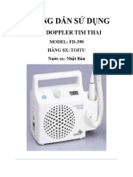 Hướng dẫn sử dụng máy siêu âm doppler tim thai TOITU FD390