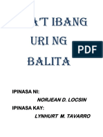 Uri NG Balita