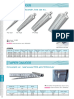 Taper Gauges: Measure Openings, Slot Width, Hole Size Etc