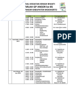 Jadwal Kegaiatan Kemah Bhakti