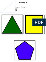 Instruction: Form The Pieces/sets of Triangles Into A Following: A. Three-Sided Figure B. Four-Sided Figure C. Five-Sided Figure