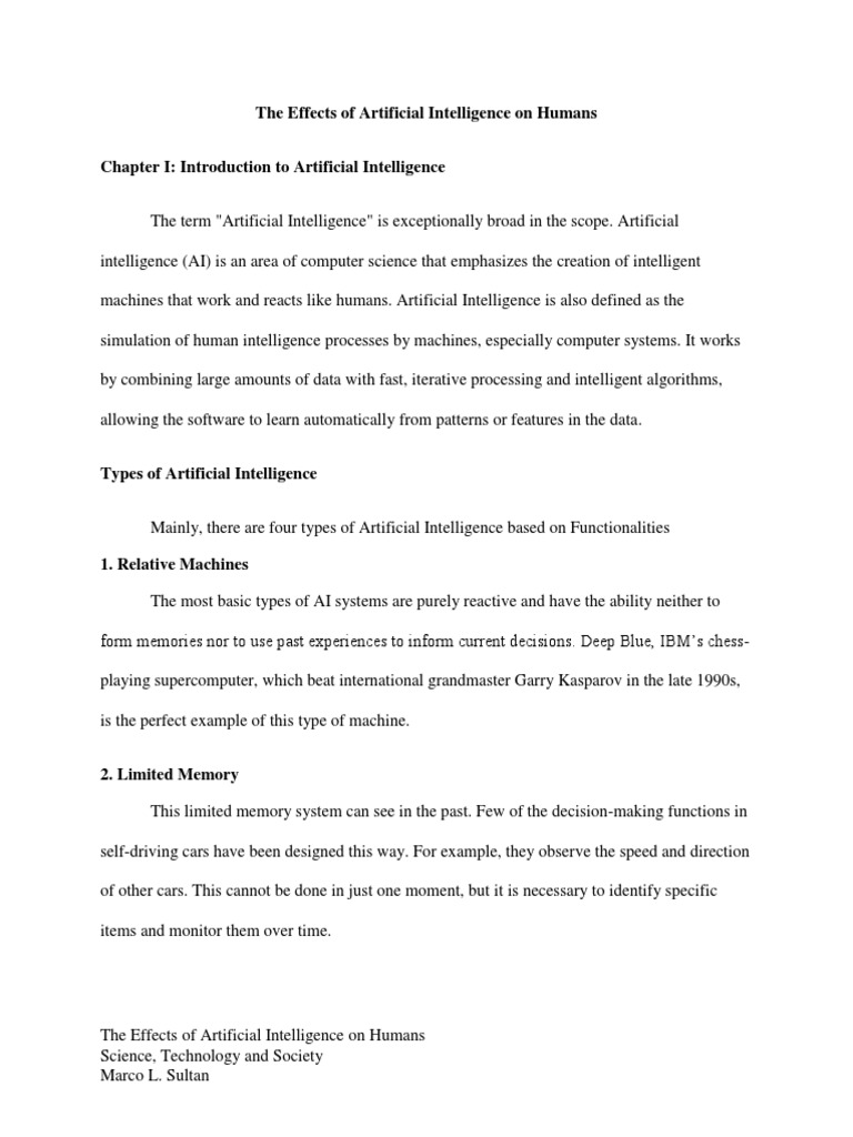 ARTIFICIAL INTELLIGENCE FOR HUMANS PDF intelligence overview