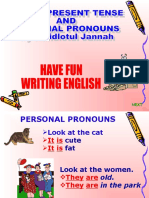 Present Tense & Pronoun