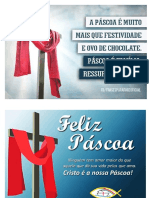 Mini cartazes com Mensagem sobre a Páscoa