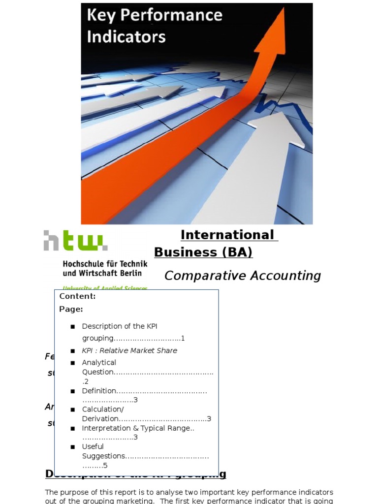Report KPIs F.kiflom A.schmidt Final | PDF | Brand | Market Share